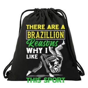 Brazilian Jiu-Jitsu Against Funny MMA Gift Drawstring Bag