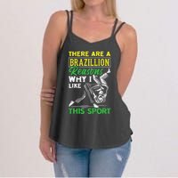 Brazilian Jiu-Jitsu Against Funny MMA Gift Women's Strappy Tank