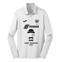 B36 J And K Petersen Andy Robson Tips Silk Touch Performance Long Sleeve Polo