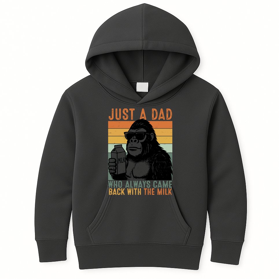 Bigfoot Just A Dad Who Always Came Back With The Milk Kids Hoodie