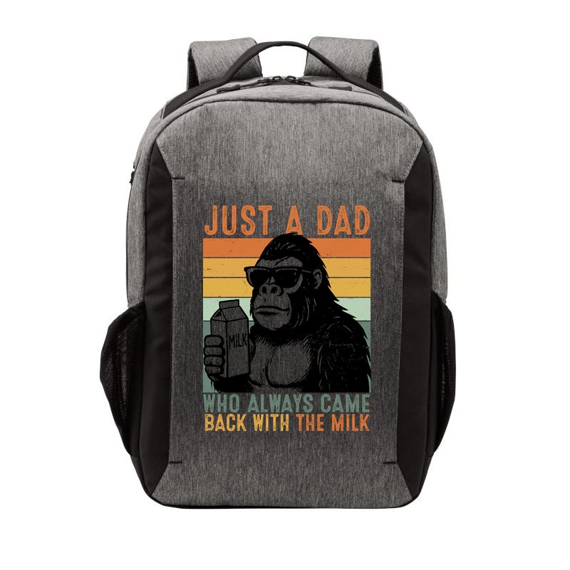 Bigfoot Just A Dad Who Always Came Back With The Milk Vector Backpack