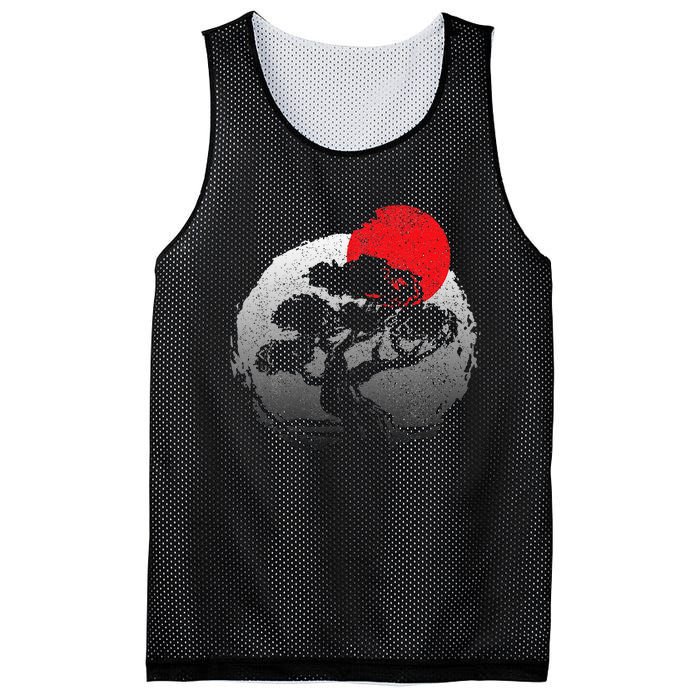 Bonsai Japanese Art Bonzai Mesh Reversible Basketball Jersey Tank