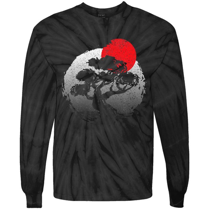 Bonsai Japanese Art Bonzai Tie-Dye Long Sleeve Shirt