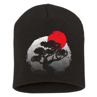 Bonsai Japanese Art Bonzai Short Acrylic Beanie