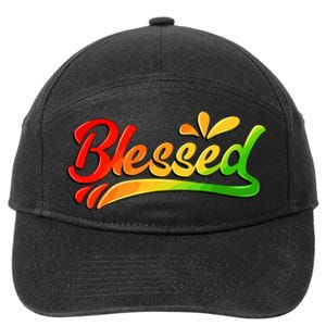 Blessed Juneteenth African American Women 7-Panel Snapback Hat