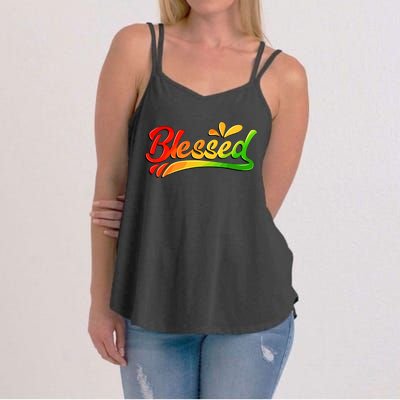 Blessed Juneteenth African American Women Women's Strappy Tank