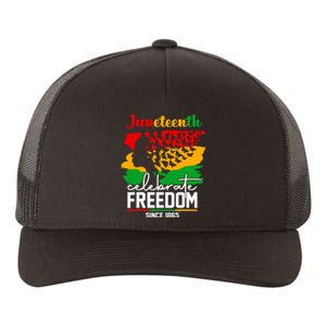 Butterfly Juneteenth African Pride Afro Black Women Yupoong Adult 5-Panel Trucker Hat