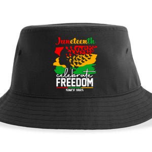 Butterfly Juneteenth African Pride Afro Black Women Sustainable Bucket Hat