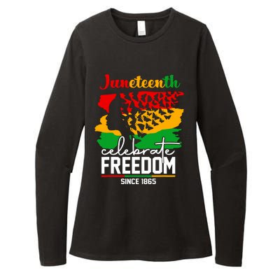 Butterfly Juneteenth African Pride Afro Black Women Womens CVC Long Sleeve Shirt