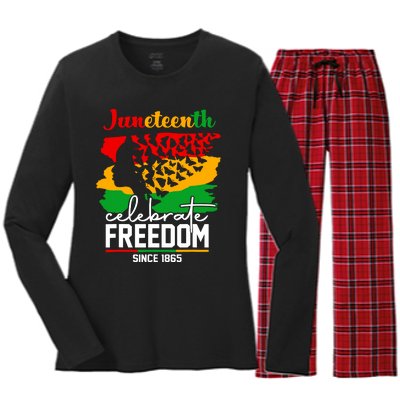 Butterfly Juneteenth African Pride Afro Black Women Women's Long Sleeve Flannel Pajama Set 