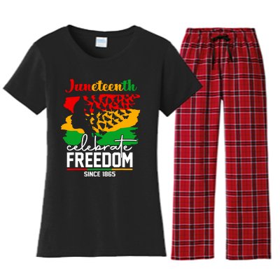 Butterfly Juneteenth African Pride Afro Black Women Women's Flannel Pajama Set