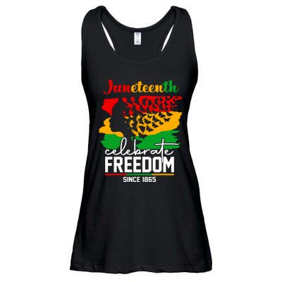 Butterfly Juneteenth African Pride Afro Black Women Ladies Essential Flowy Tank