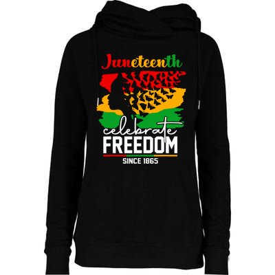 Butterfly Juneteenth African Pride Afro Black Women Womens Funnel Neck Pullover Hood