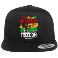 Butterfly Juneteenth African Pride Afro Black Women Flat Bill Trucker Hat