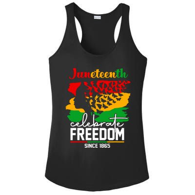 Butterfly Juneteenth African Pride Afro Black Women Ladies PosiCharge Competitor Racerback Tank