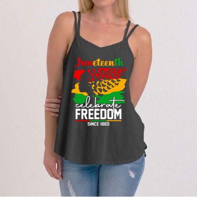 Butterfly Juneteenth African Pride Afro Black Women Women's Strappy Tank