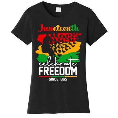 Butterfly Juneteenth African Pride Afro Black Women Women's T-Shirt