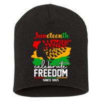 Butterfly Juneteenth African Pride Afro Black Women Short Acrylic Beanie