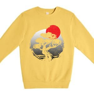 Bonsai Japanese Art Bonzai Gift Premium Crewneck Sweatshirt