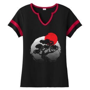 Bonsai Japanese Art Bonzai Gift Ladies Halftime Notch Neck Tee