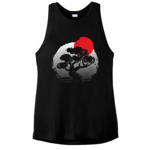 Bonsai Japanese Art Bonzai Gift Ladies PosiCharge Tri-Blend Wicking Tank