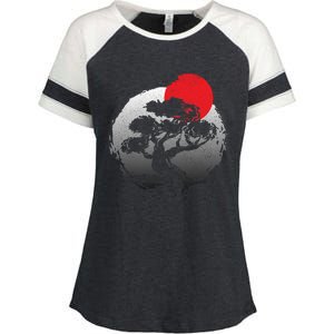 Bonsai Japanese Art Bonzai Gift Enza Ladies Jersey Colorblock Tee