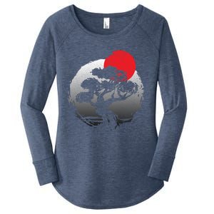 Bonsai Japanese Art Bonzai Gift Women's Perfect Tri Tunic Long Sleeve Shirt