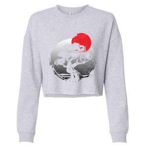 Bonsai Japanese Art Bonzai Gift Cropped Pullover Crew