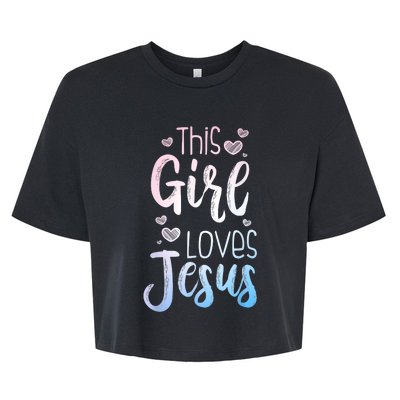 Best Jesus Art Religion Christian Decoration Bella+Canvas Jersey Crop Tee