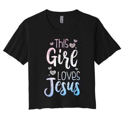 Best Jesus Art Religion Christian Decoration Women's Crop Top Tee