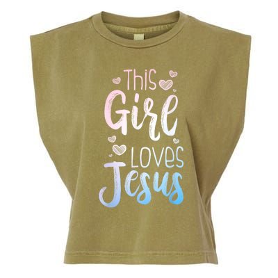 Best Jesus Art Religion Christian Decoration Garment-Dyed Women's Muscle Tee