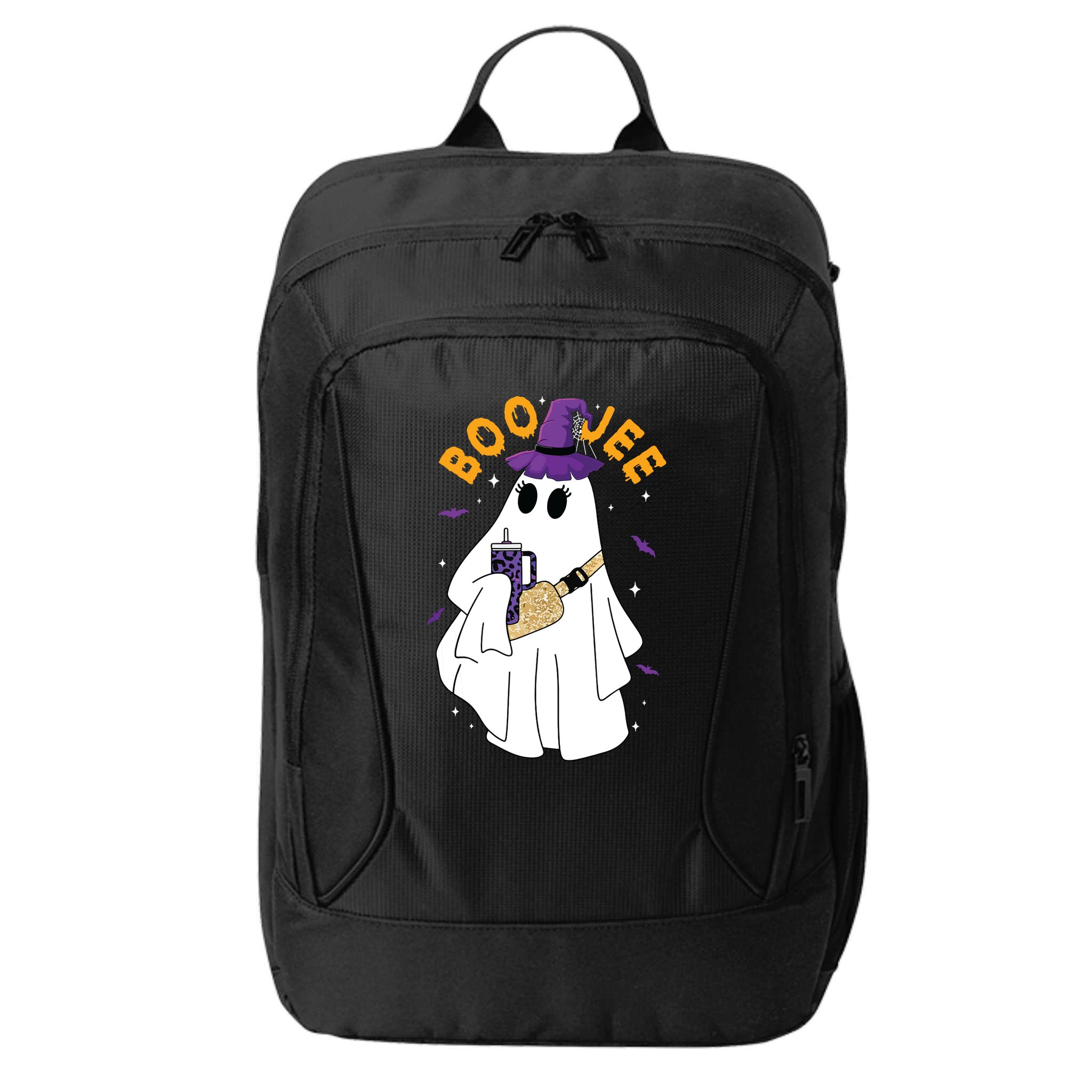 Boo Jee Boujee Funny Halloween Cute Boo Ghost Spooky Costume City Backpack