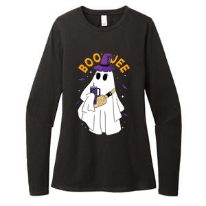 Boo Jee Boujee Funny Halloween Cute Boo Ghost Spooky Costume Womens CVC Long Sleeve Shirt