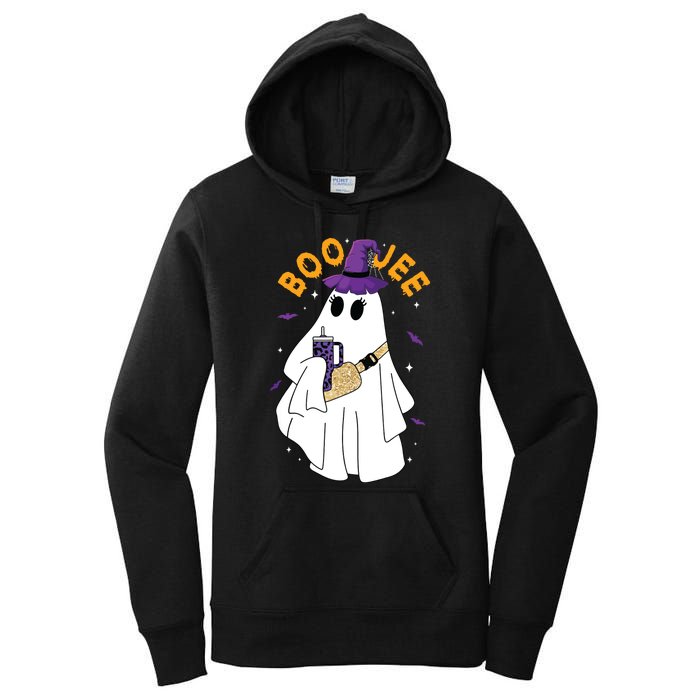 Boo Jee Boujee Funny Halloween Cute Boo Ghost Spooky Costume Women's Pullover Hoodie