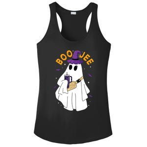 Boo Jee Boujee Funny Halloween Cute Boo Ghost Spooky Costume Ladies PosiCharge Competitor Racerback Tank