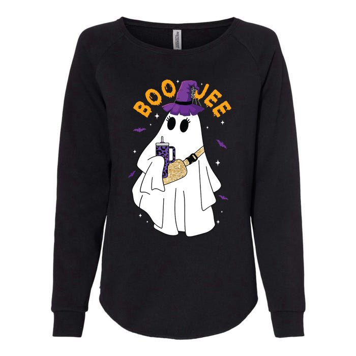 Boo Jee Boujee Funny Halloween Cute Boo Ghost Spooky Costume Womens California Wash Sweatshirt