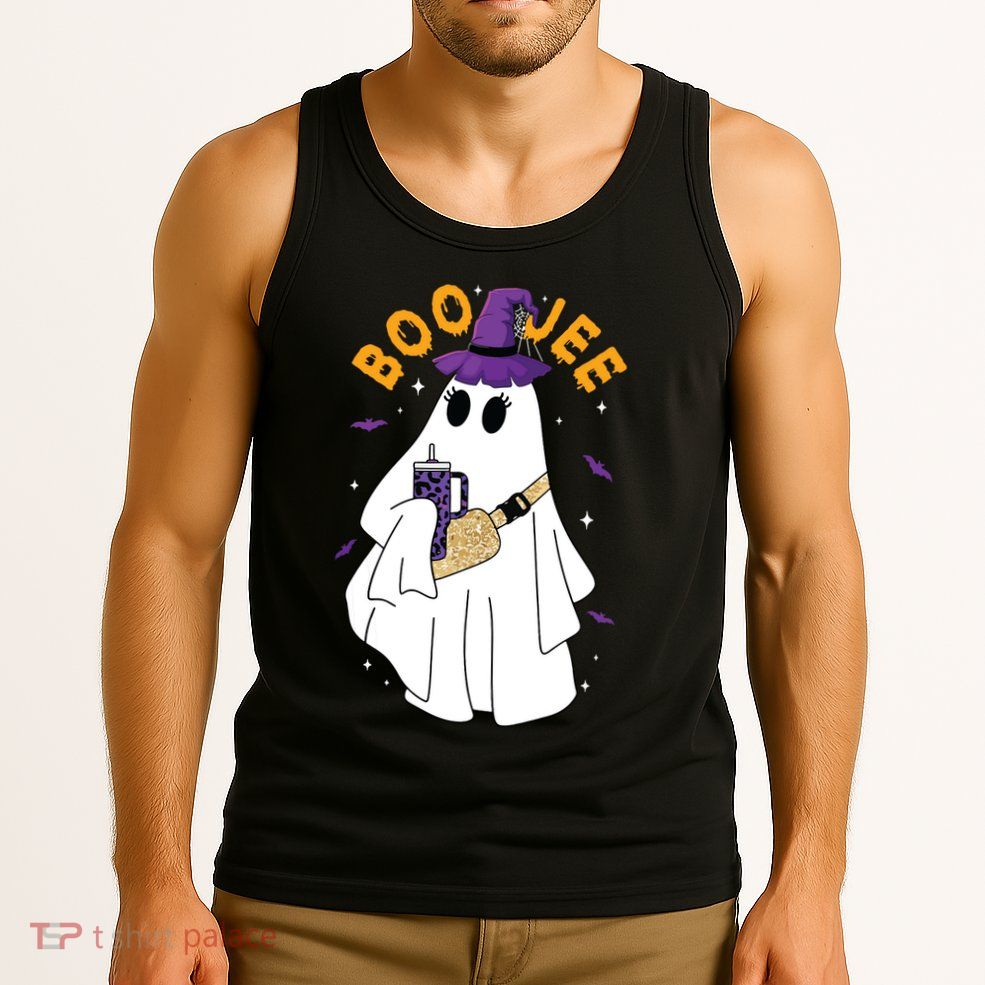 Boo Jee Boujee Funny Halloween Cute Boo Ghost Spooky Costume Tank Top