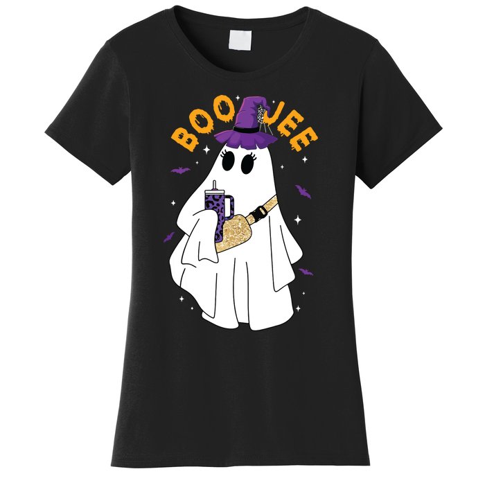 Boo Jee Boujee Funny Halloween Cute Boo Ghost Spooky Costume Women's T-Shirt