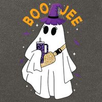 Boo Jee Boujee Funny Halloween Cute Boo Ghost Spooky Costume Cotton Canvas Backpack