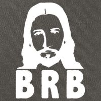 BRB Jesus Be Right Back Cotton Canvas Backpack
