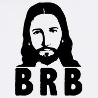 BRB Jesus Be Right Back Apron