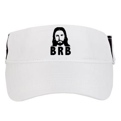 BRB Jesus Be Right Back Adult Drive Performance Visor