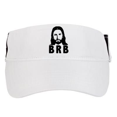 BRB Jesus Be Right Back Adult Drive Performance Visor