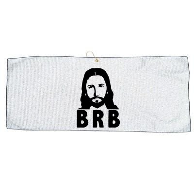 BRB Jesus Be Right Back Large Microfiber Waffle Golf Towel