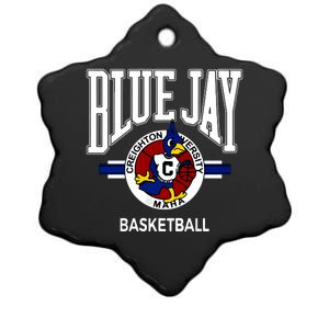 Blue Jay Ceramic Star Ornament