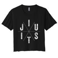 Brazilian Jiu-jitsu BJJ The cross face position Women's Crop Top Tee