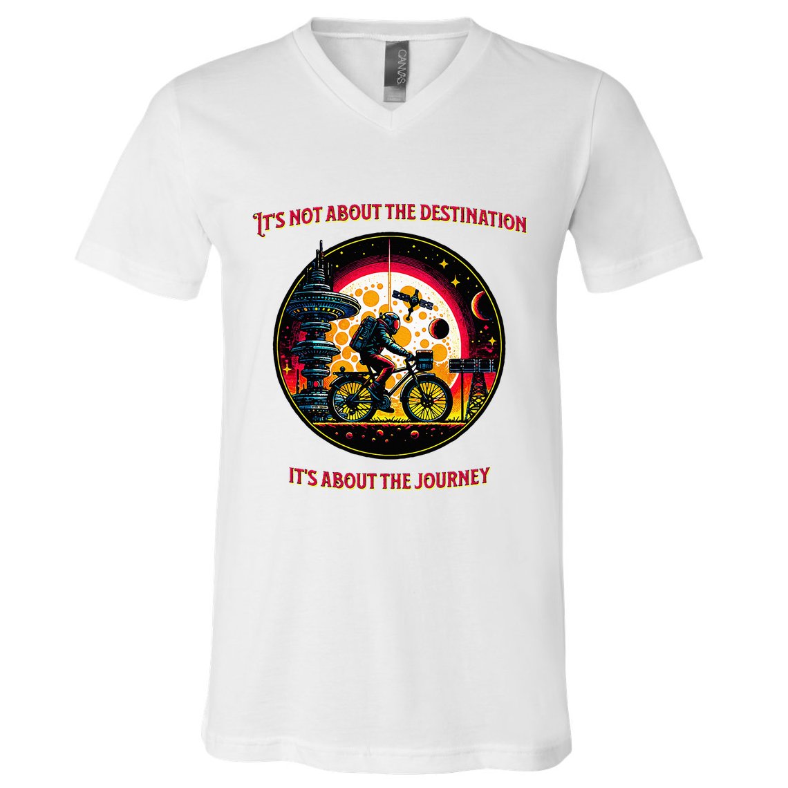 Bike Journey V-Neck T-Shirt