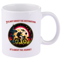 Bike Journey 11oz C Handle Ceramic Mug