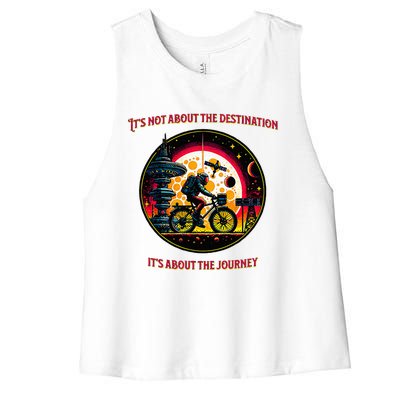 Bike Journey Women's Racerback Cropped Tank