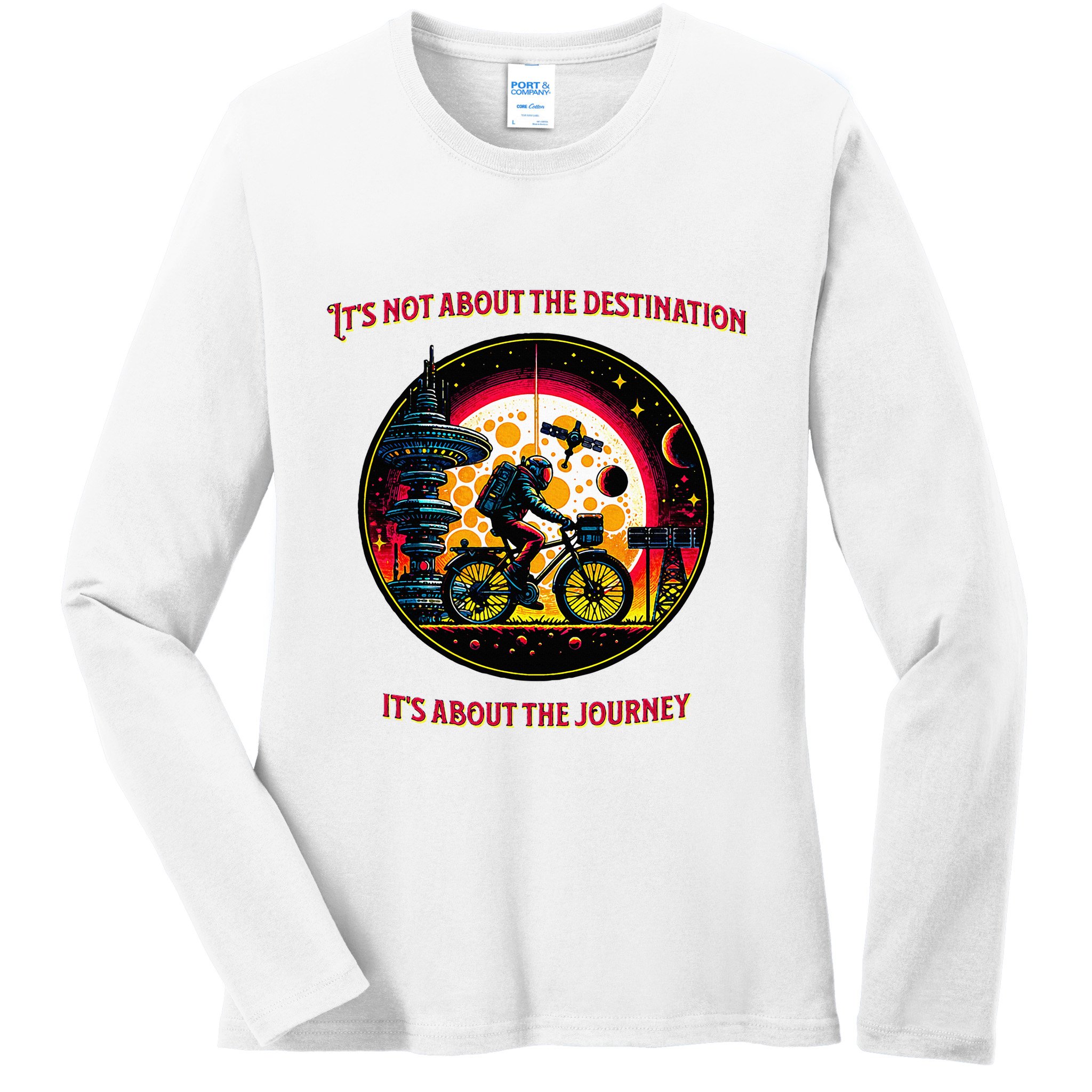 Bike Journey Ladies Long Sleeve Shirt